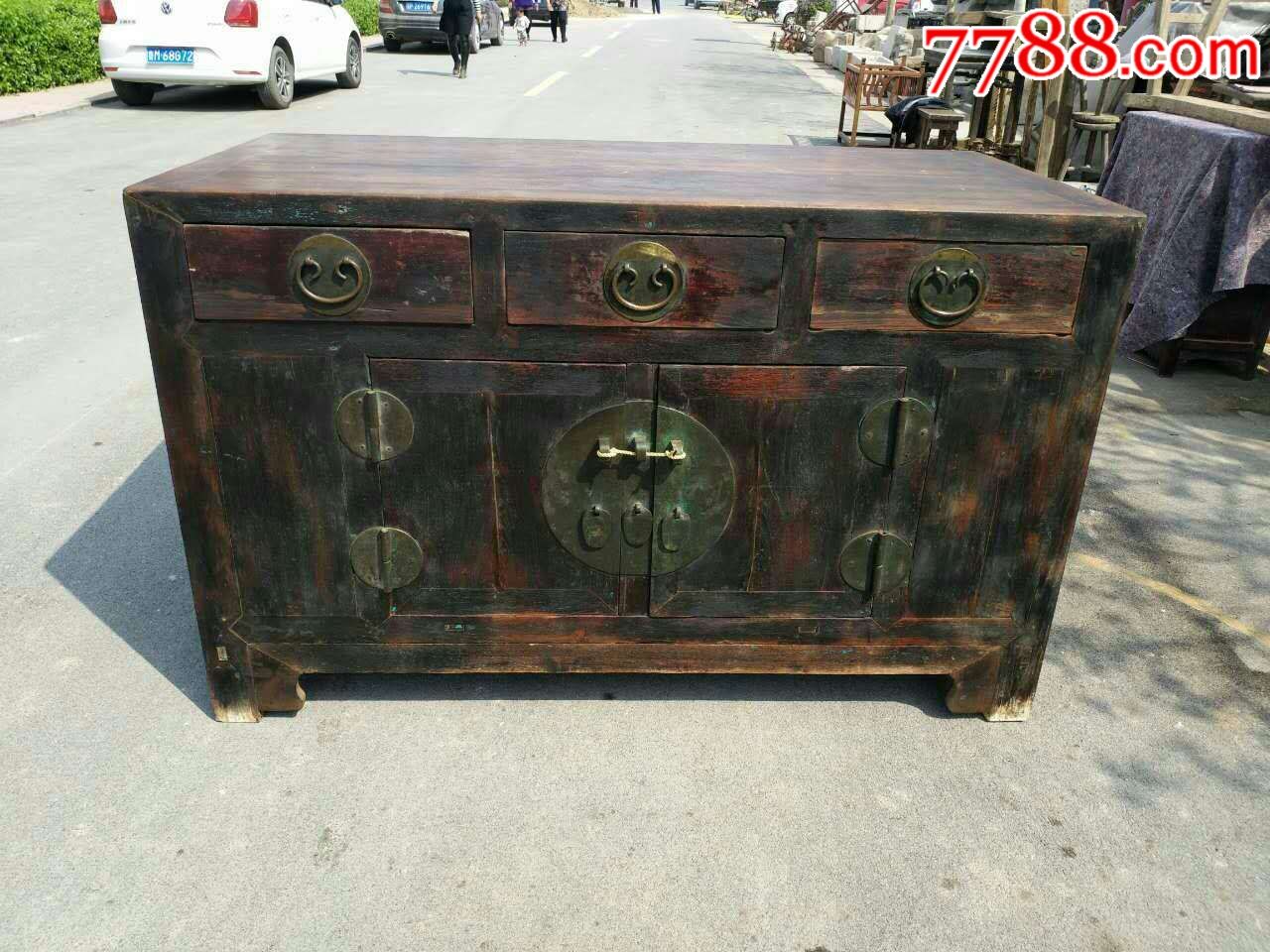 清代榉木佛柜供桌供案大柜子