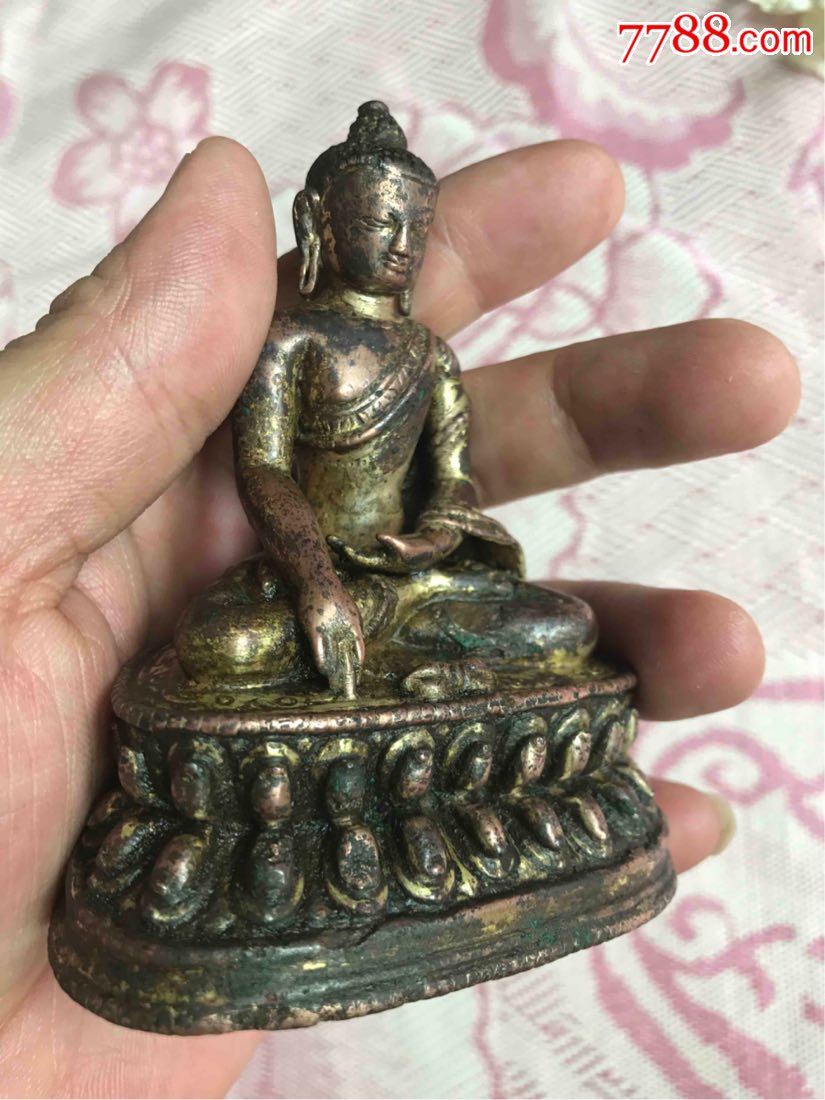 13世纪元代马拉王朝释迦佛9厘米原封底-se52623606-铜像/铜佛像-零售
