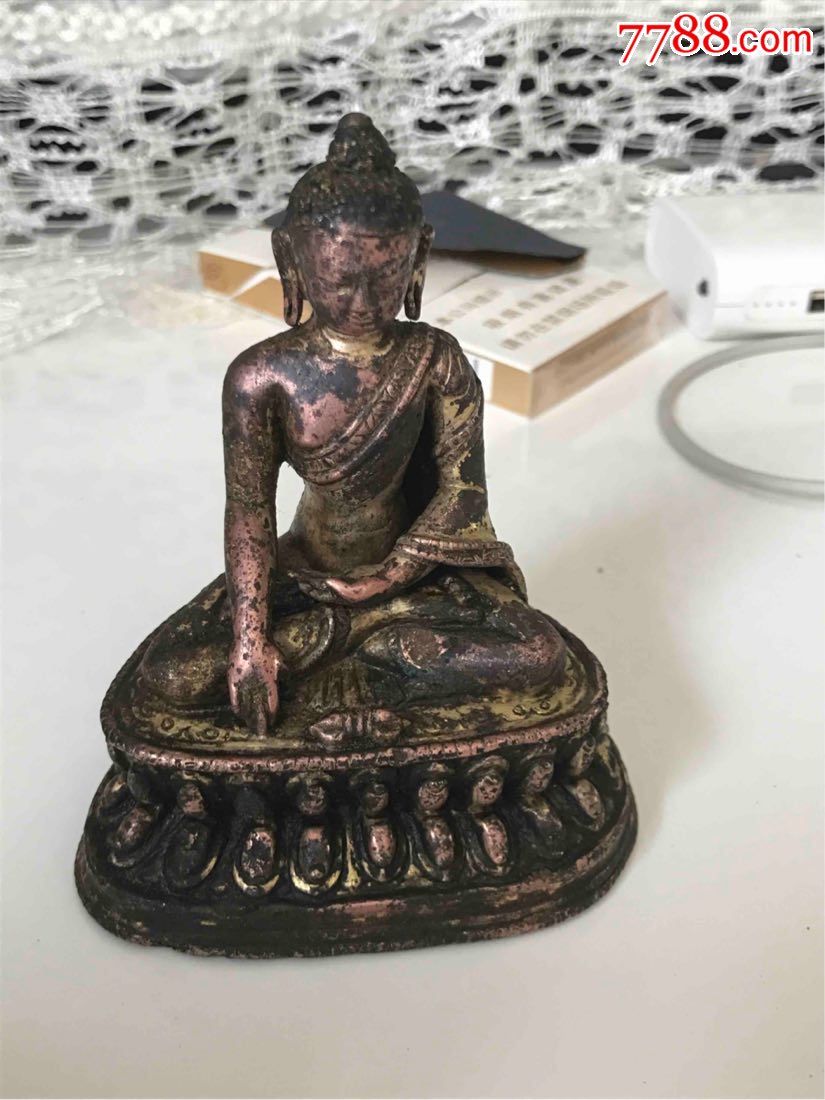 13世纪元代马拉王朝释迦佛9厘米原封底-se52623606-铜像/铜佛像-零售