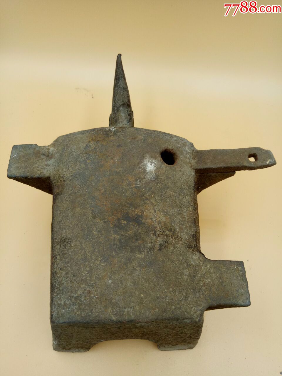 古玩古董老铁砧老铁器老工具