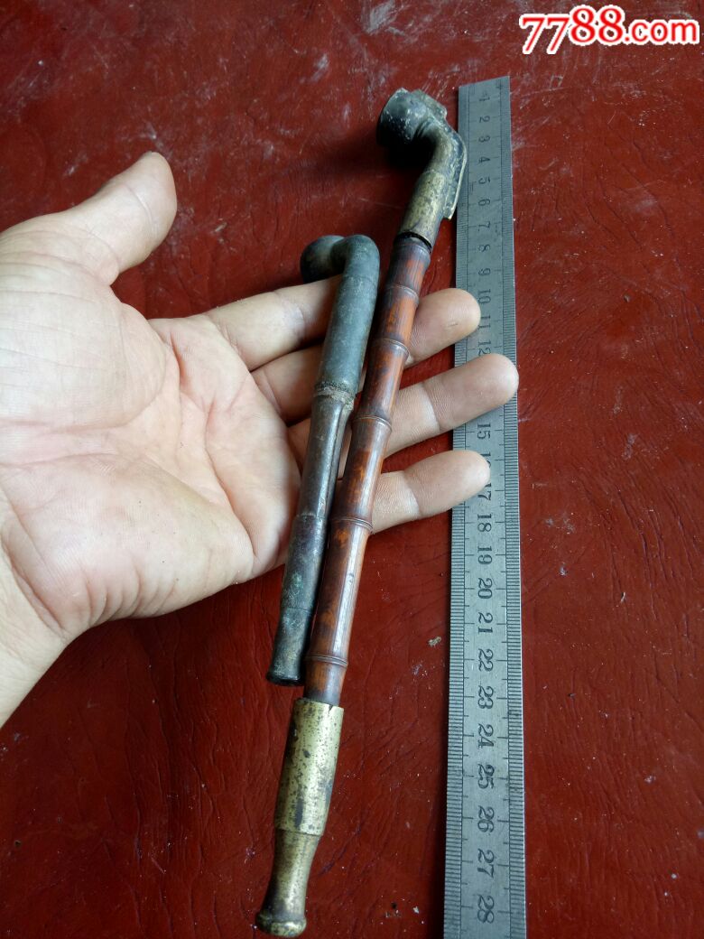 竹铜烟杆2个优价