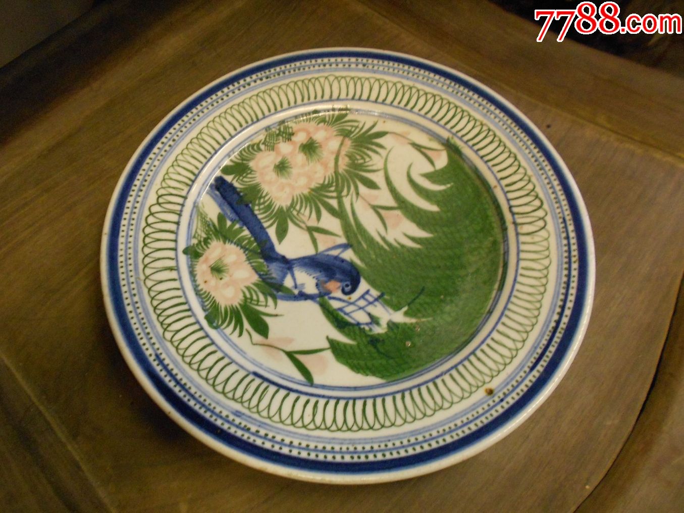 广东饶平万美五彩花鸟碟