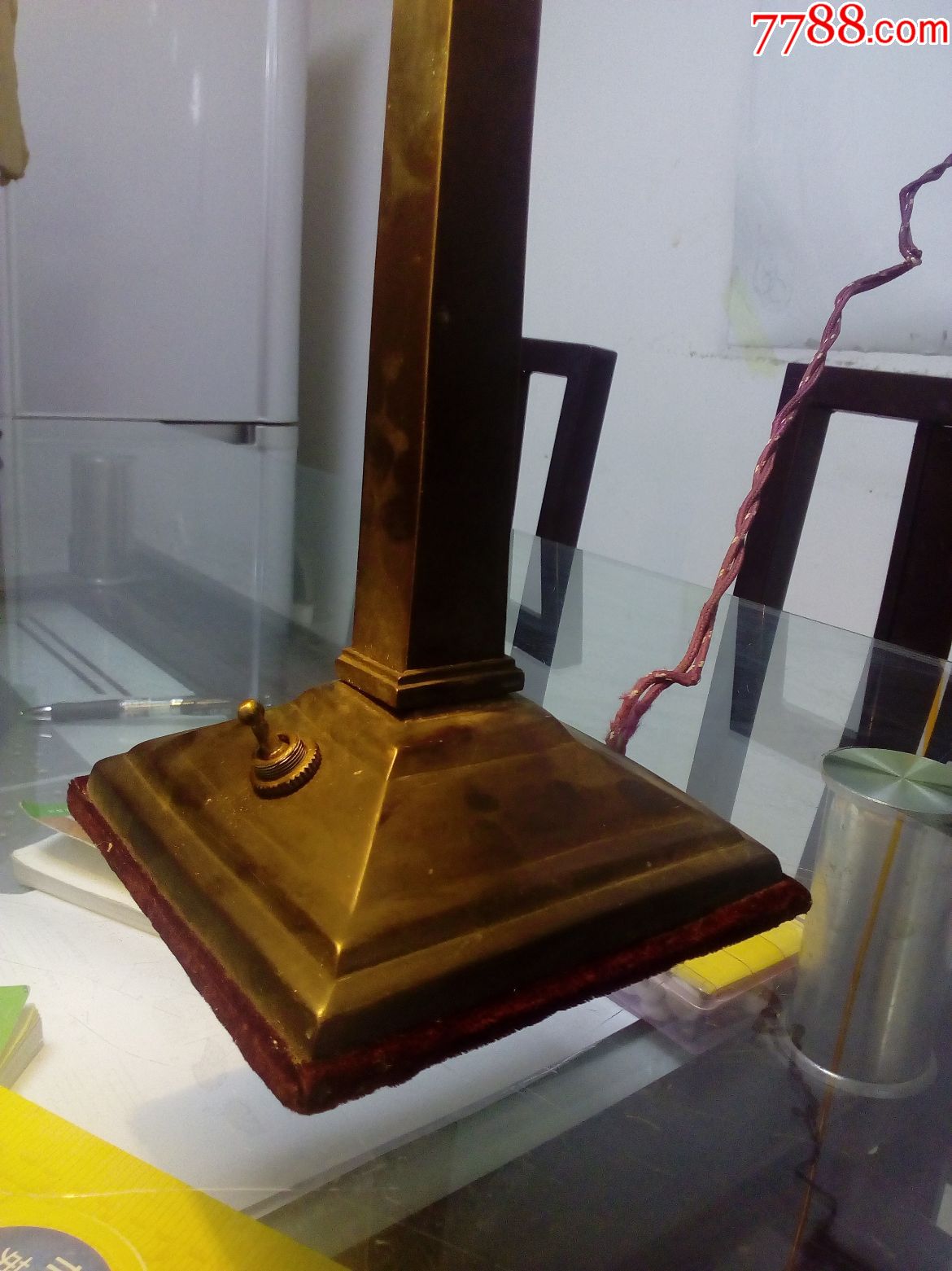 民国银行家台灯,绿罩台灯