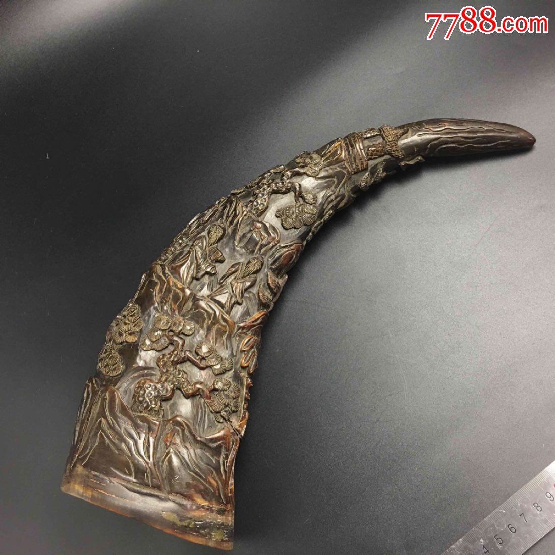 大角角雕松柏仙翁