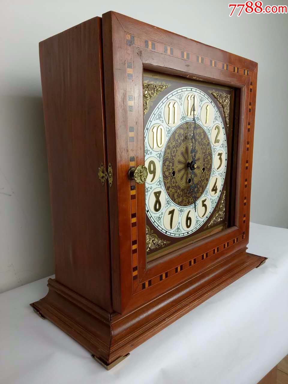 【顶级八音】德国名牌【赫姆勒】【2钻机芯】音乐座钟【三种音乐】