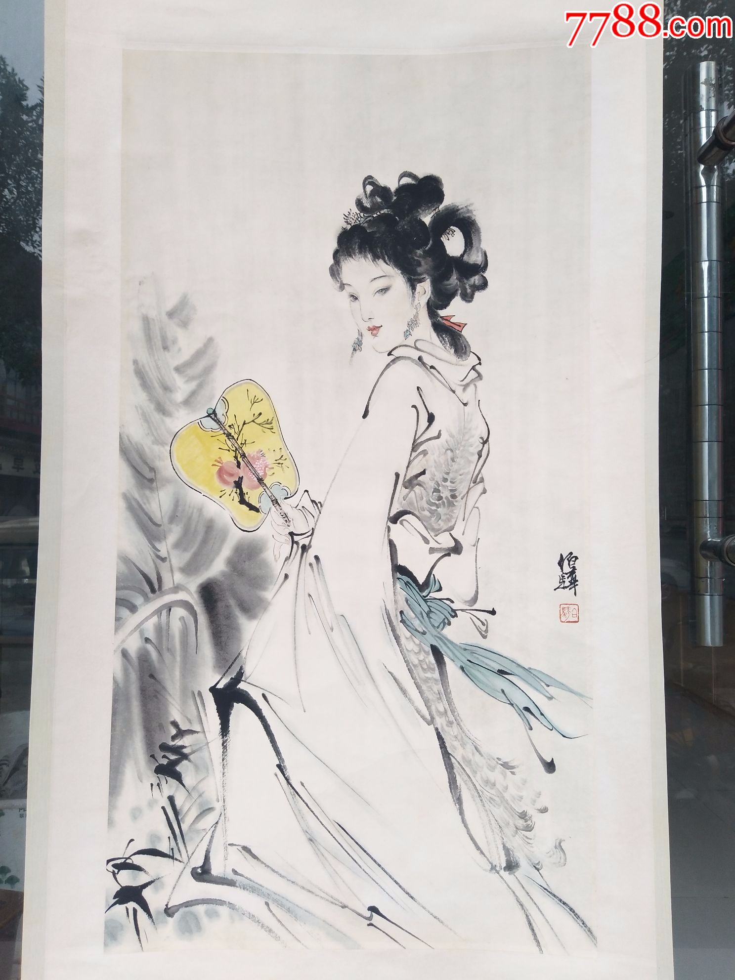 名人字画(160*60仕女画原画)-se52751038-人物国画原作-零售-7788收藏