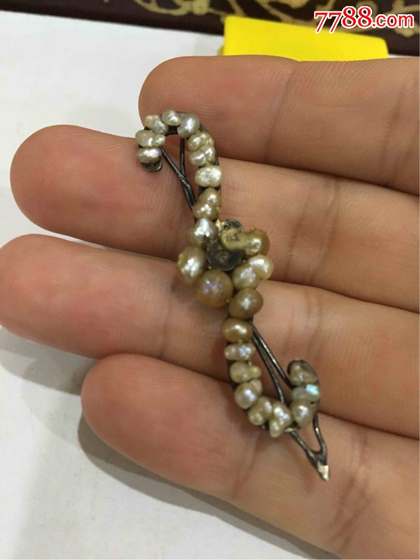 清代老珍珠发夹特价包邮不还价