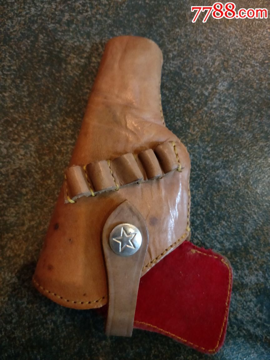 解放军64式纯牛皮枪套原品