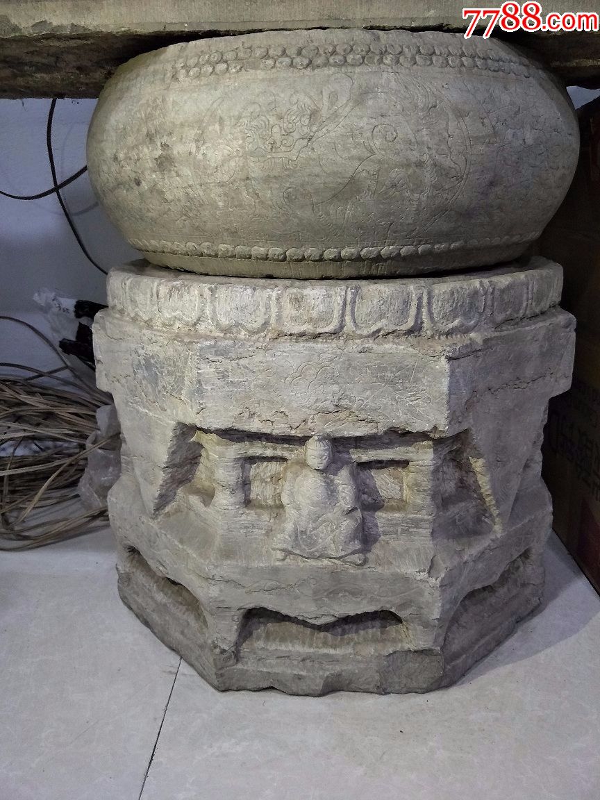 清早期人物柱墩334