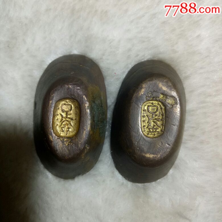 民国足金元宝俩个