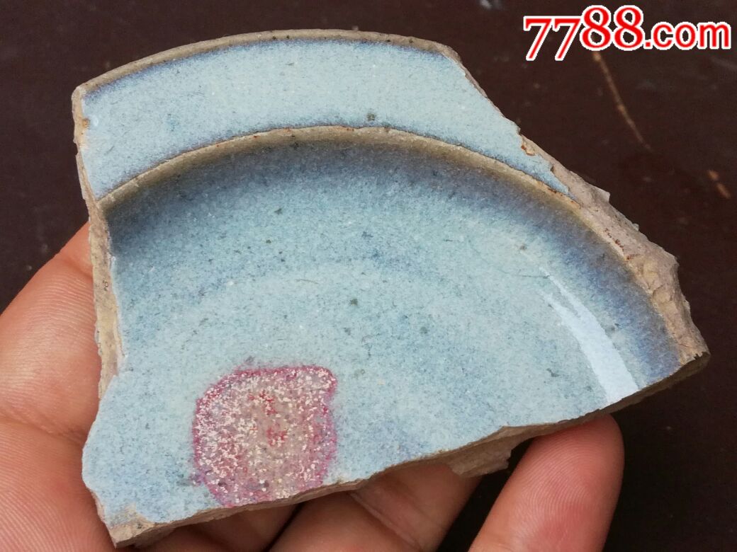 5品99两个明末青花瓷底款￥2008