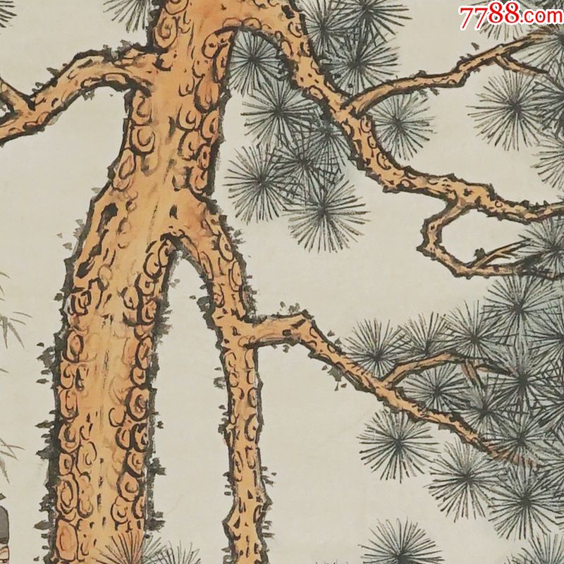 人物胡也佛中堂画真手工绘国画风景山水人物名人字画装饰画
