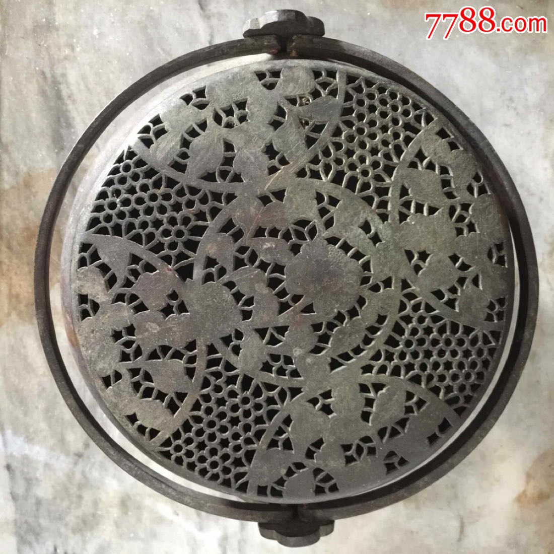 白铜暖手炉