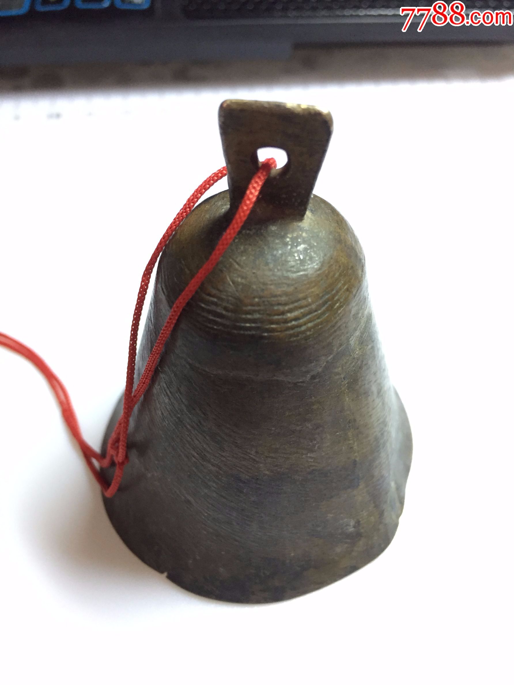 民国开门老旧黄铜铜铃风铃包浆自然老道声音清脆挂件包老保真