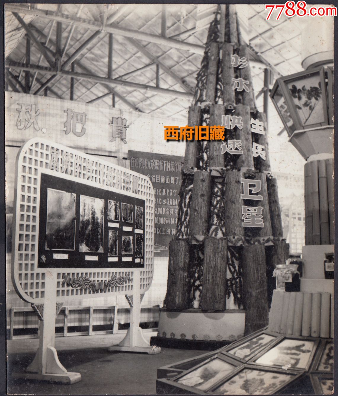 五十年代,贵州锦屏县林业局水力制材厂老照片6张合售