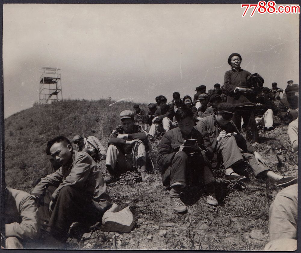 五十年代,贵州锦屏县林业局水力制材厂老照片6张合售