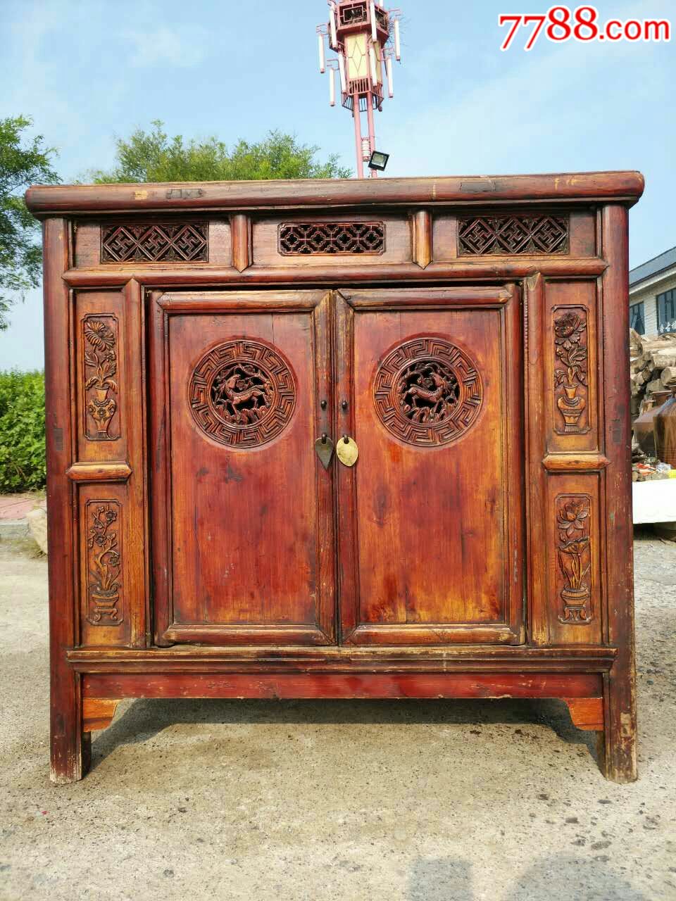 清代核桃木香厨明清古典家具