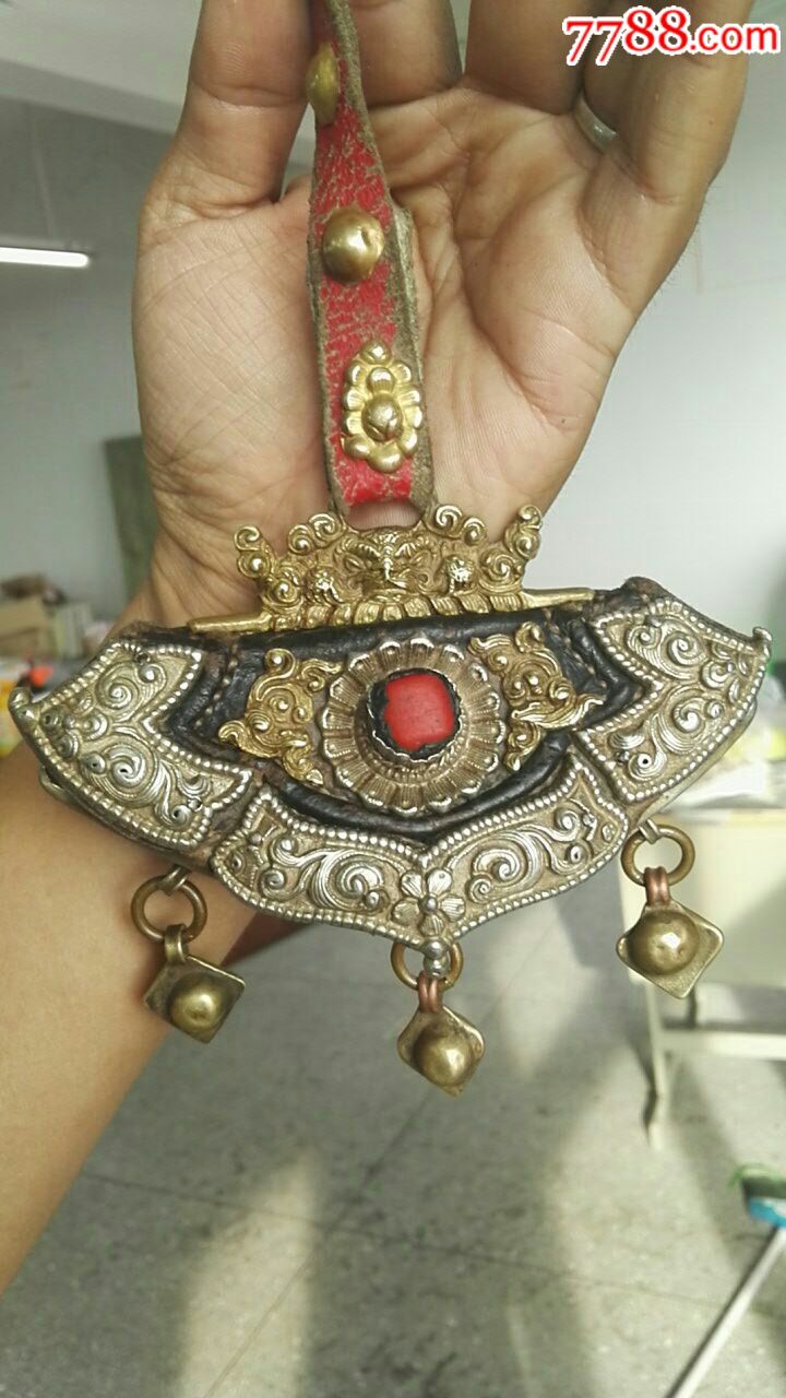 西藏钱包火镰火绒包包老包完整