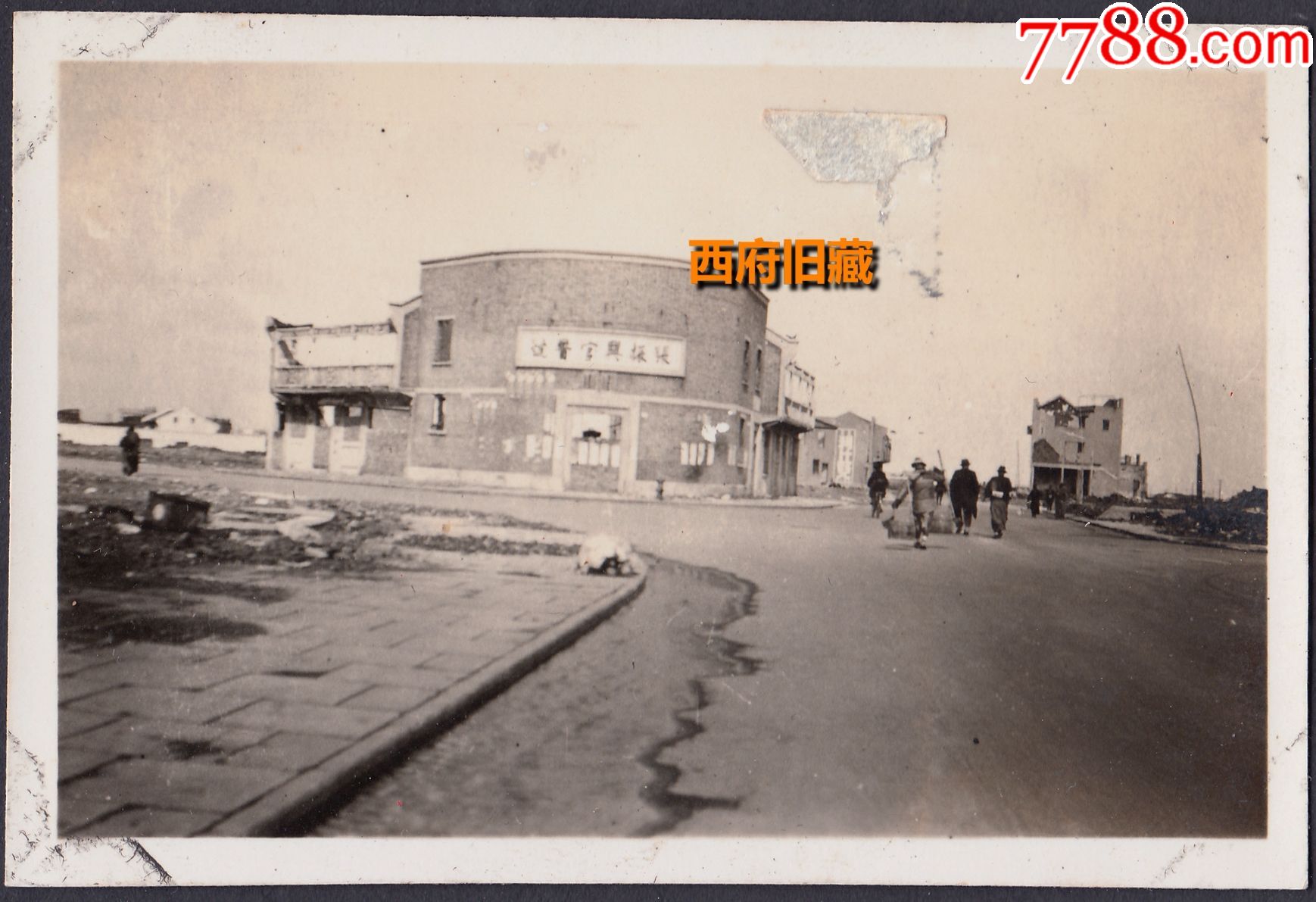 民国老照片,路宽人稀的民国时期街道