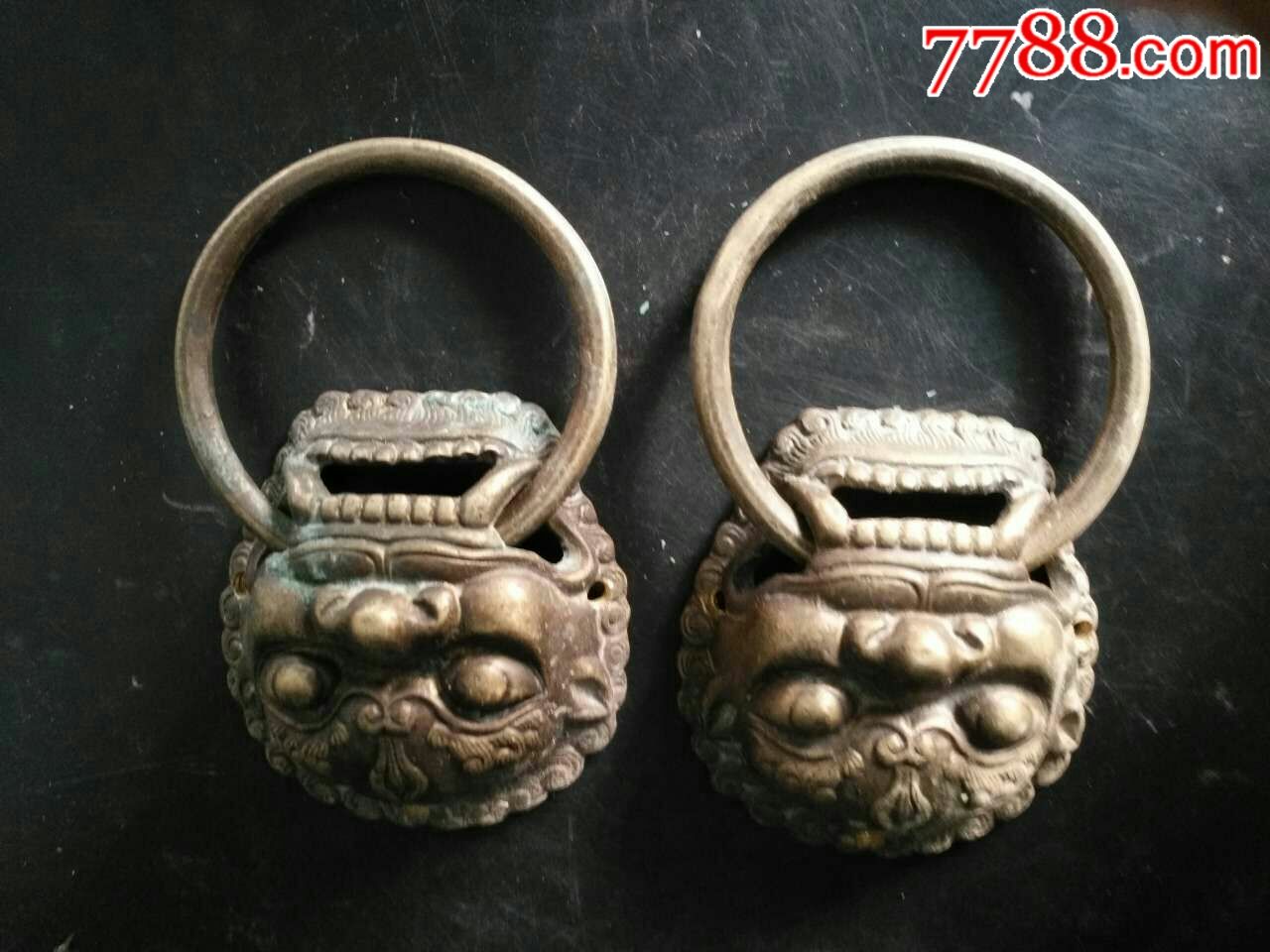 铜兽门环门配件