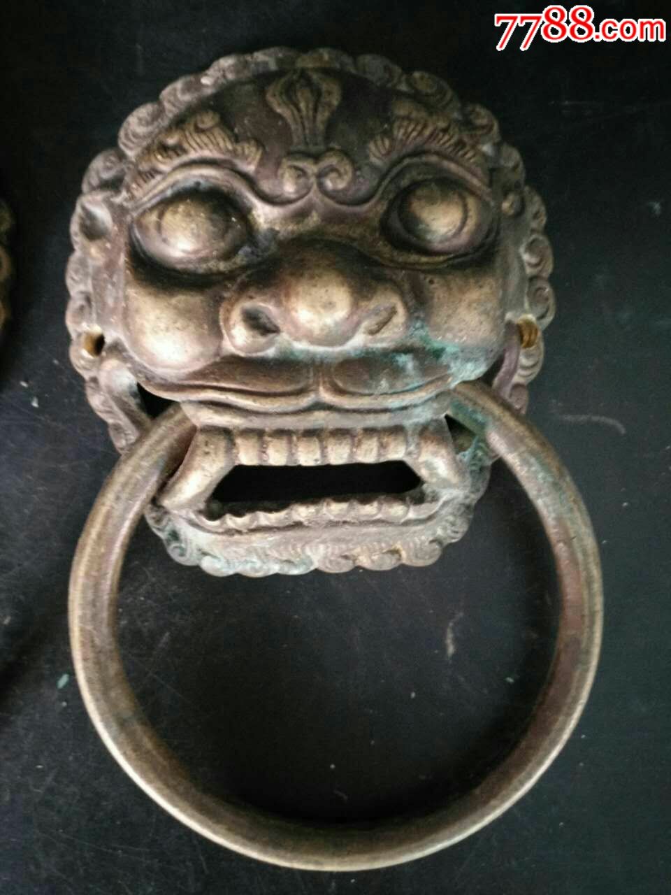 铜兽门环门配件