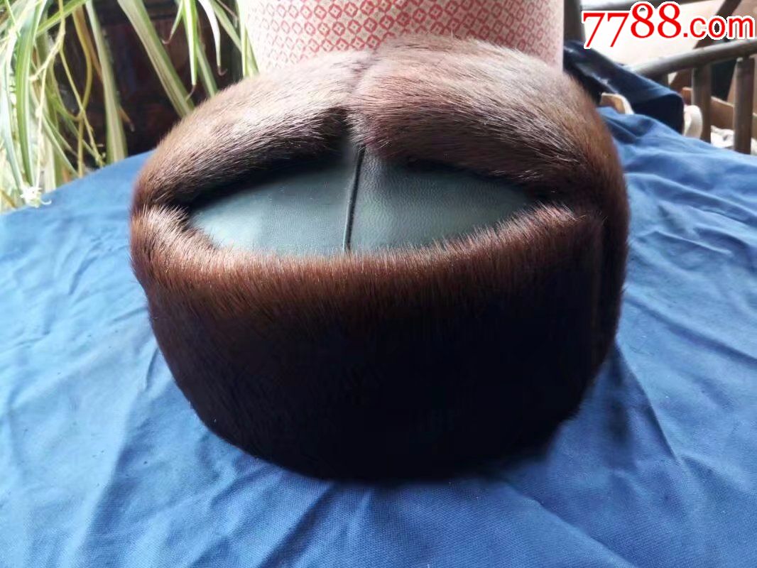老式海豹皮帽子,男士毛皮帽子,老裘皮皮草