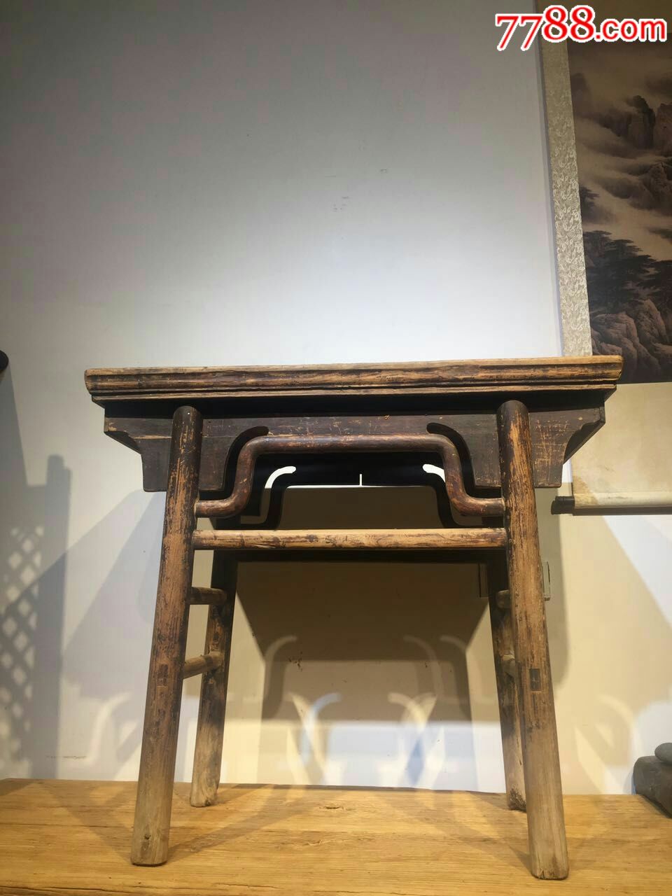 清代榆木条桌香桌明清古典家具