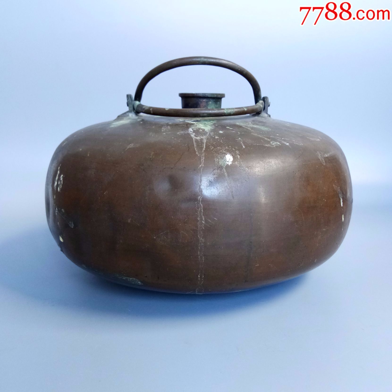 双提手纯黄铜汤婆子