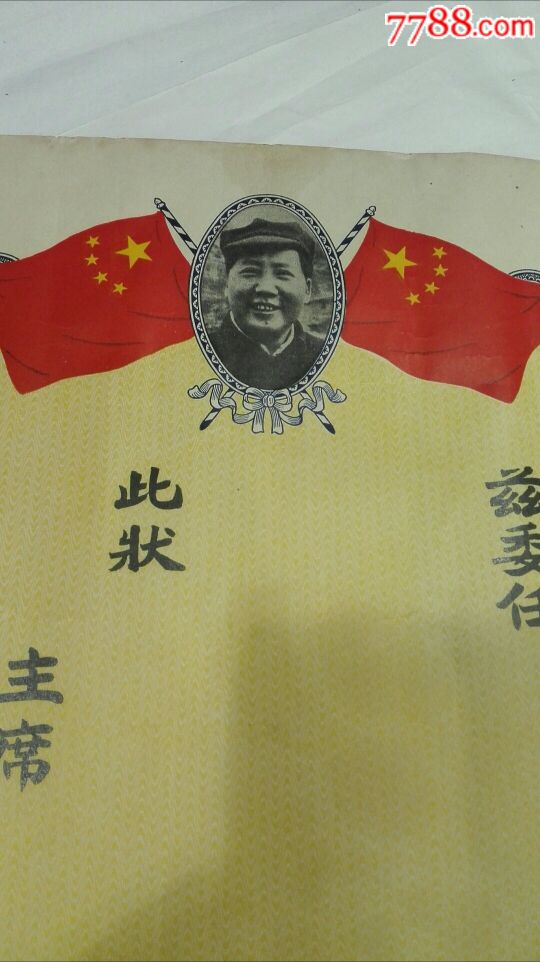 浙江省人民政府委任状(空白)