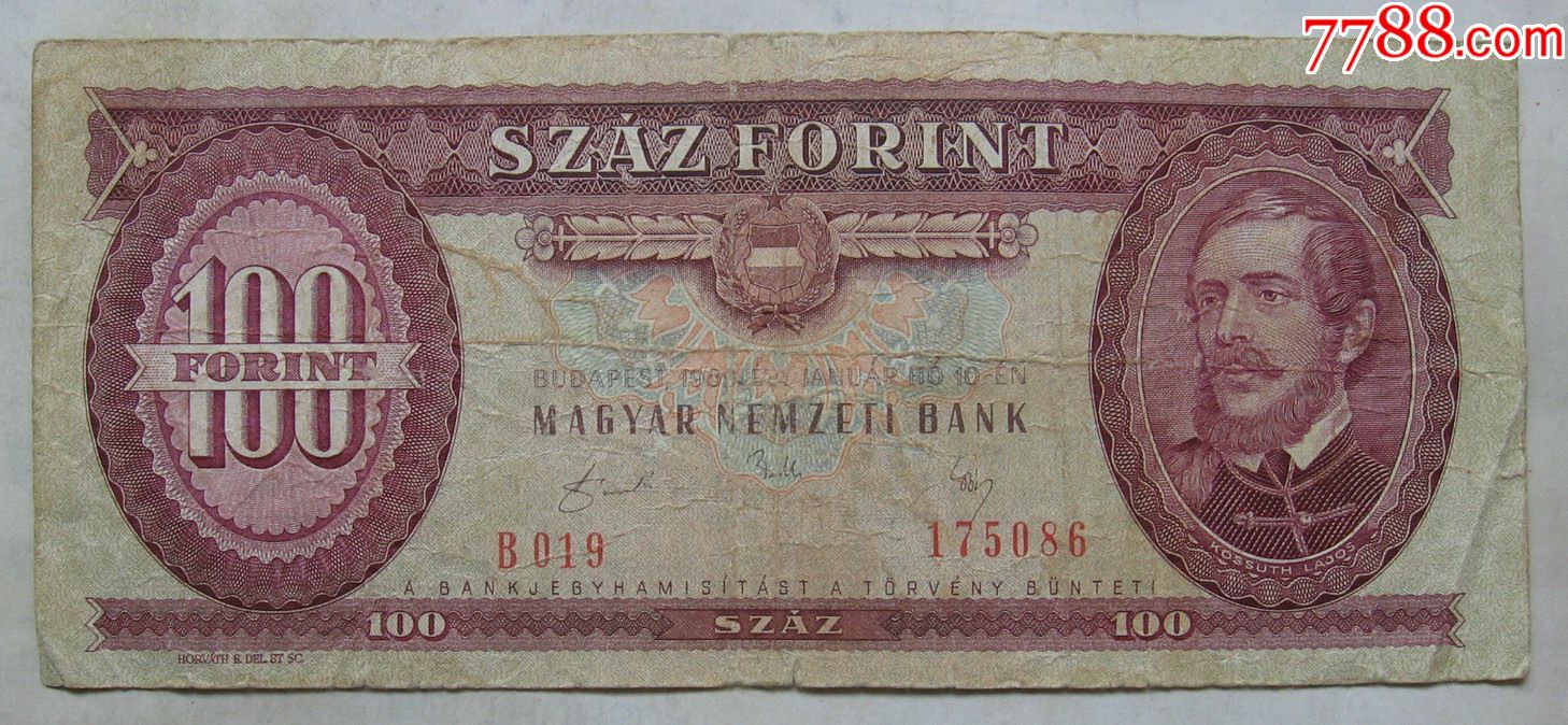 匈牙利纸币100福林