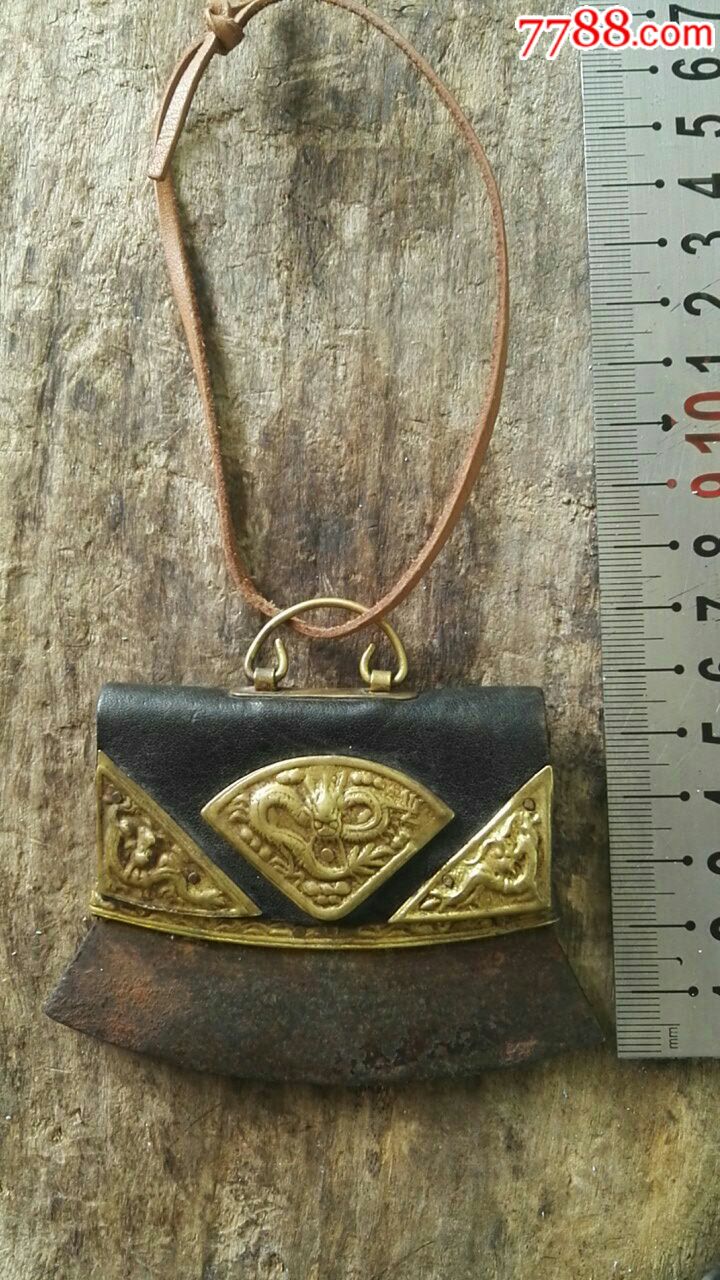 西藏钱包火镰火绒包包老包完整