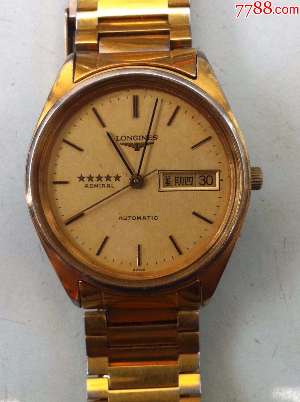 瑞士浪琴2836-2自动双历机械手表