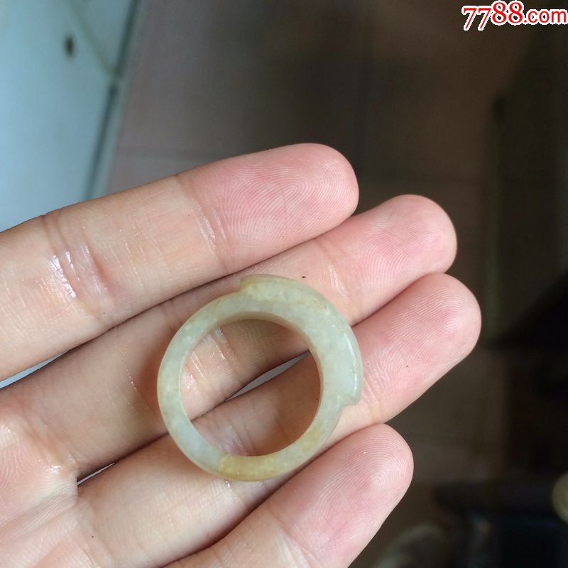 清代老马鞍翡翠戒指