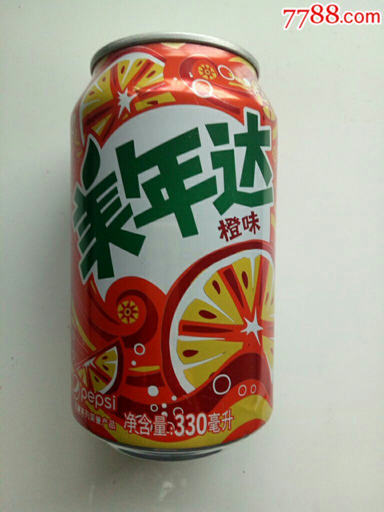 美年达饮料易拉罐瓶