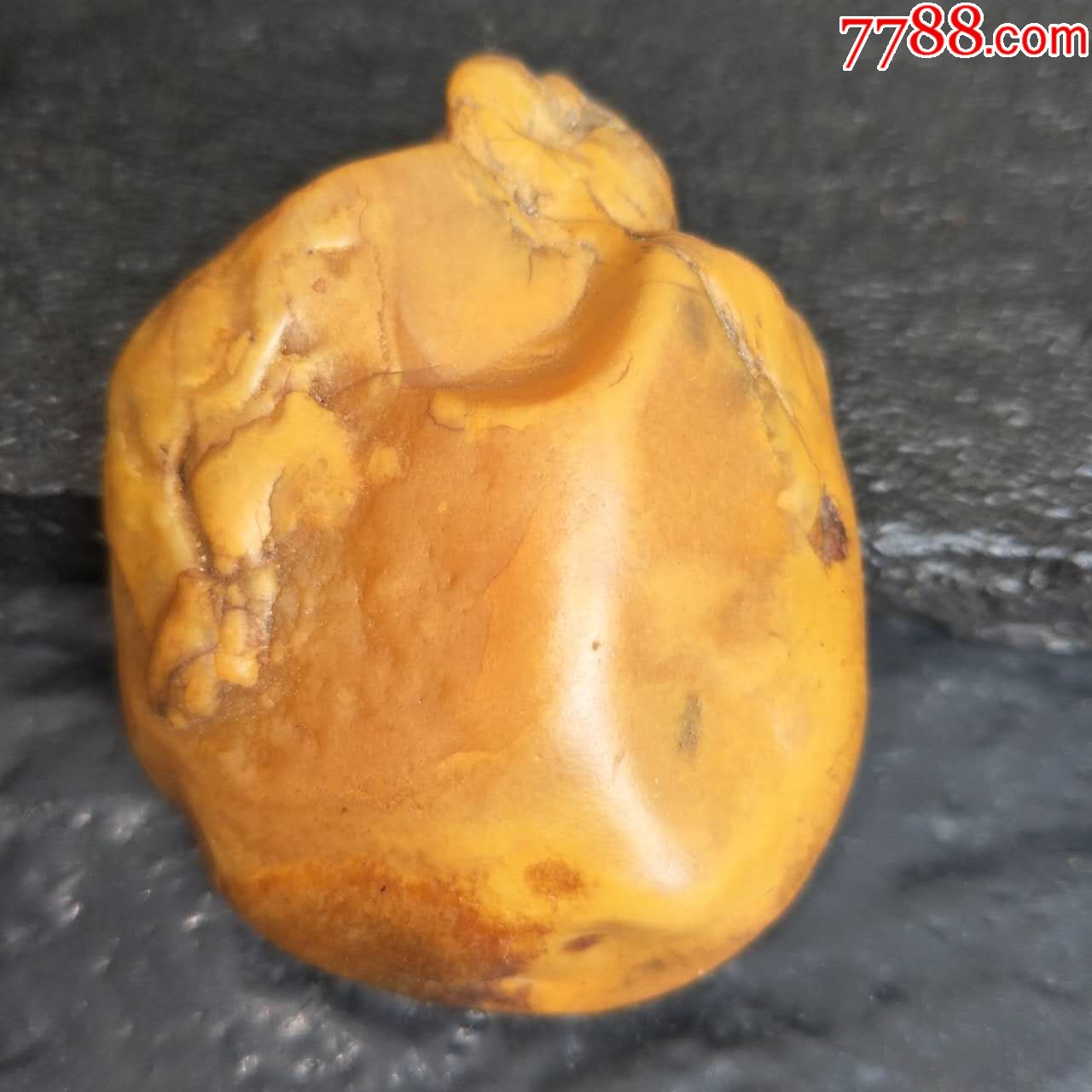 江西赣江水冲黄蜡石黄龙玉原石奇石《碧玉冻小籽》雕刻料