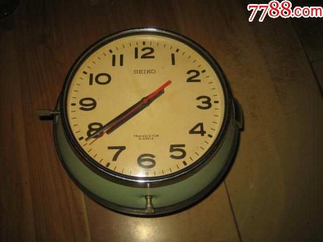 日本5钻精工=船钟=电摆机芯【古董表收藏-se53655137-座钟/落地钟