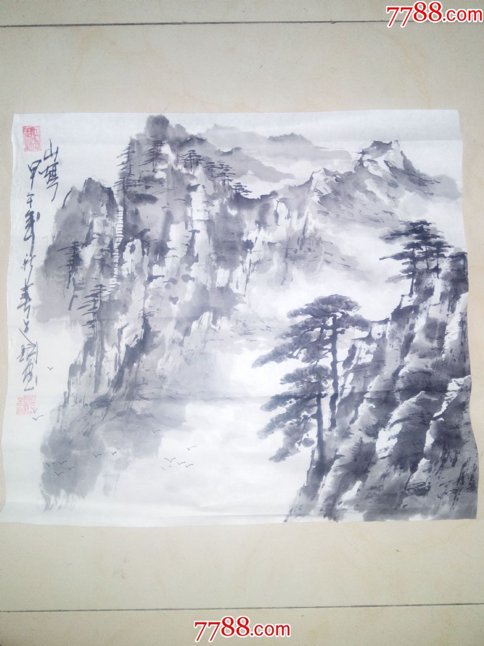卡纸冬天的枣树￥6905品99著名画家毕康2012壬辰龙年国画山水风景