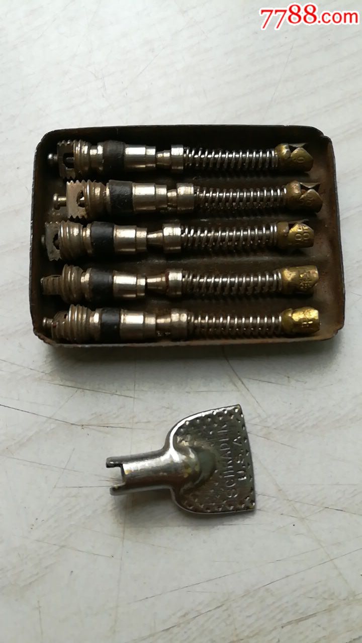 原装美国产摩托车气门芯一盒5支装民国时期供中国