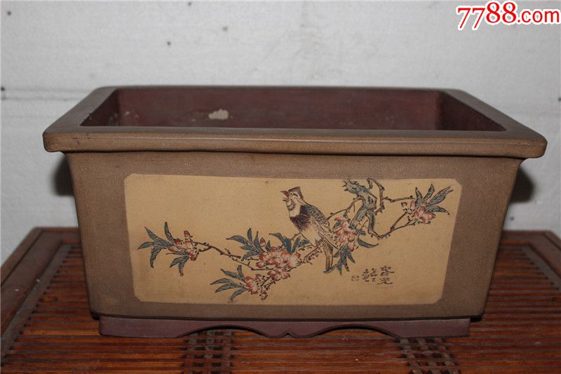 文革早期缶工款芝麻段马槽盆-其他紫砂-7788收藏__收藏热线