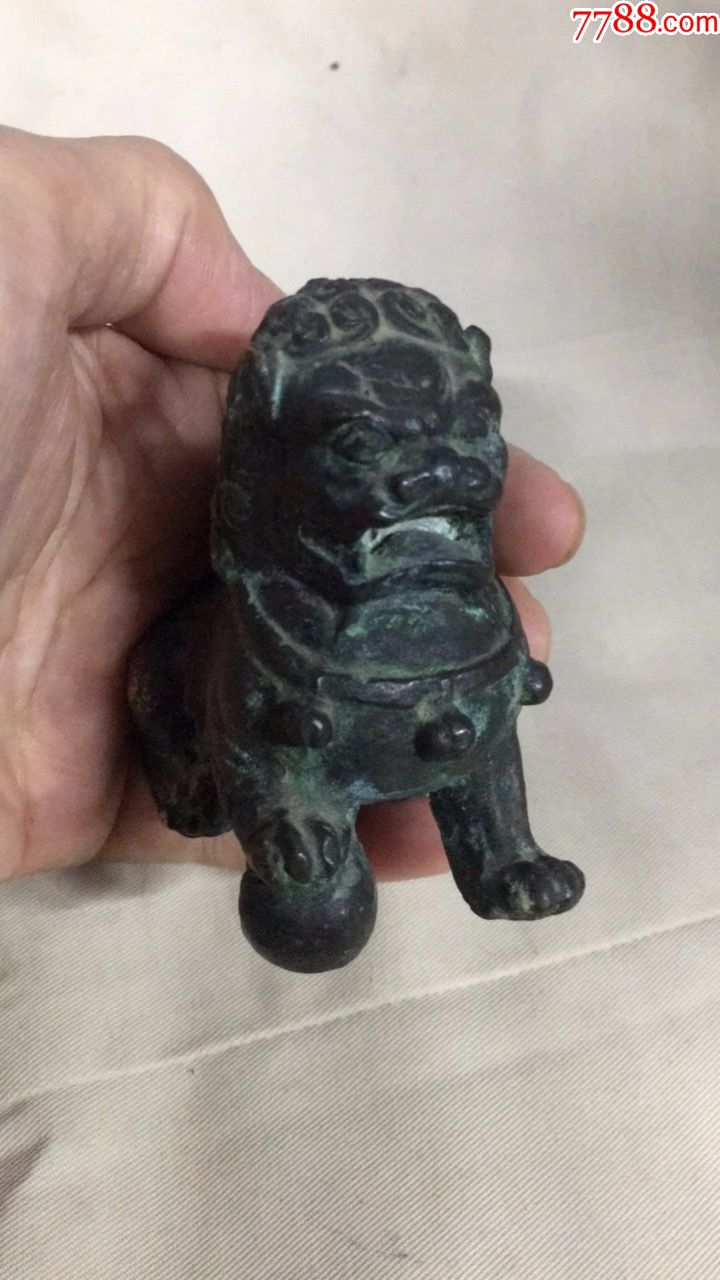 小铜狮子摆件