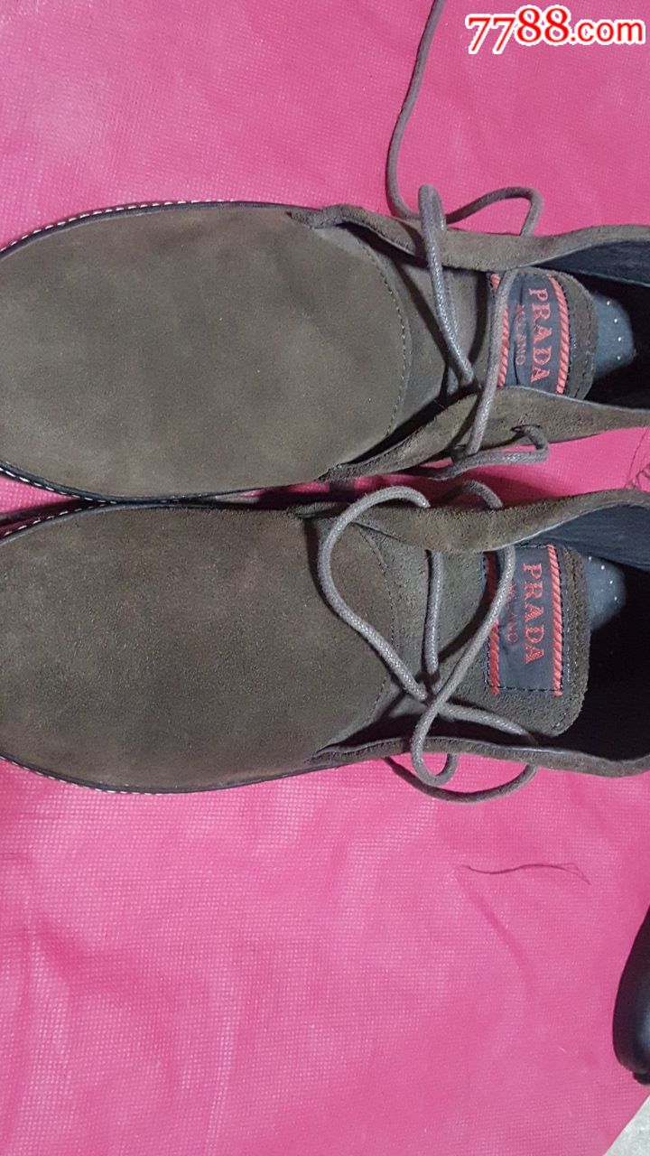 奢饰品普拉达牛皮磨砂男鞋,41码-se53970016-男女/鞋靴-零售-7788收藏