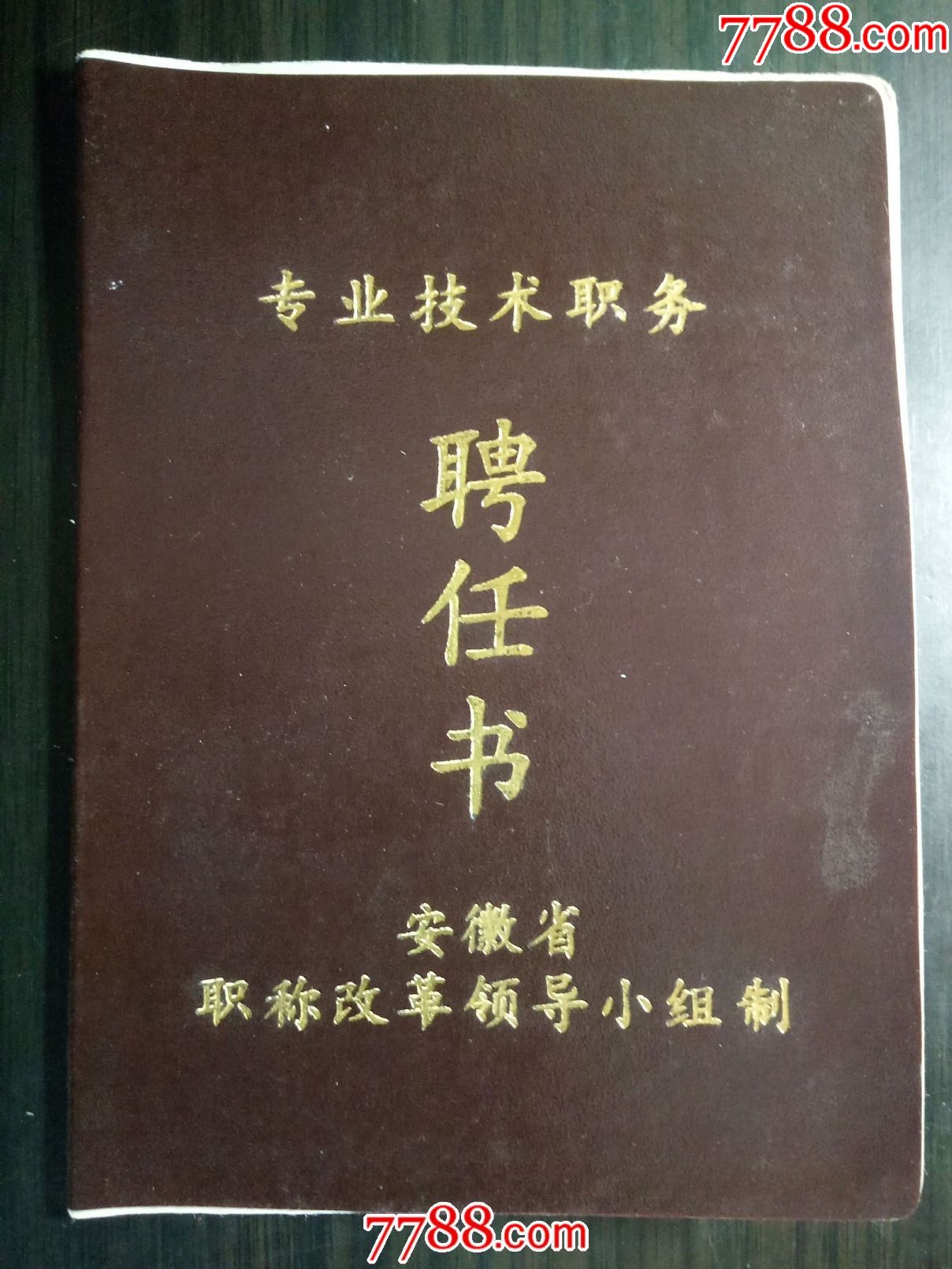 專業技術職務聘任書(作廢權證僅做收藏)