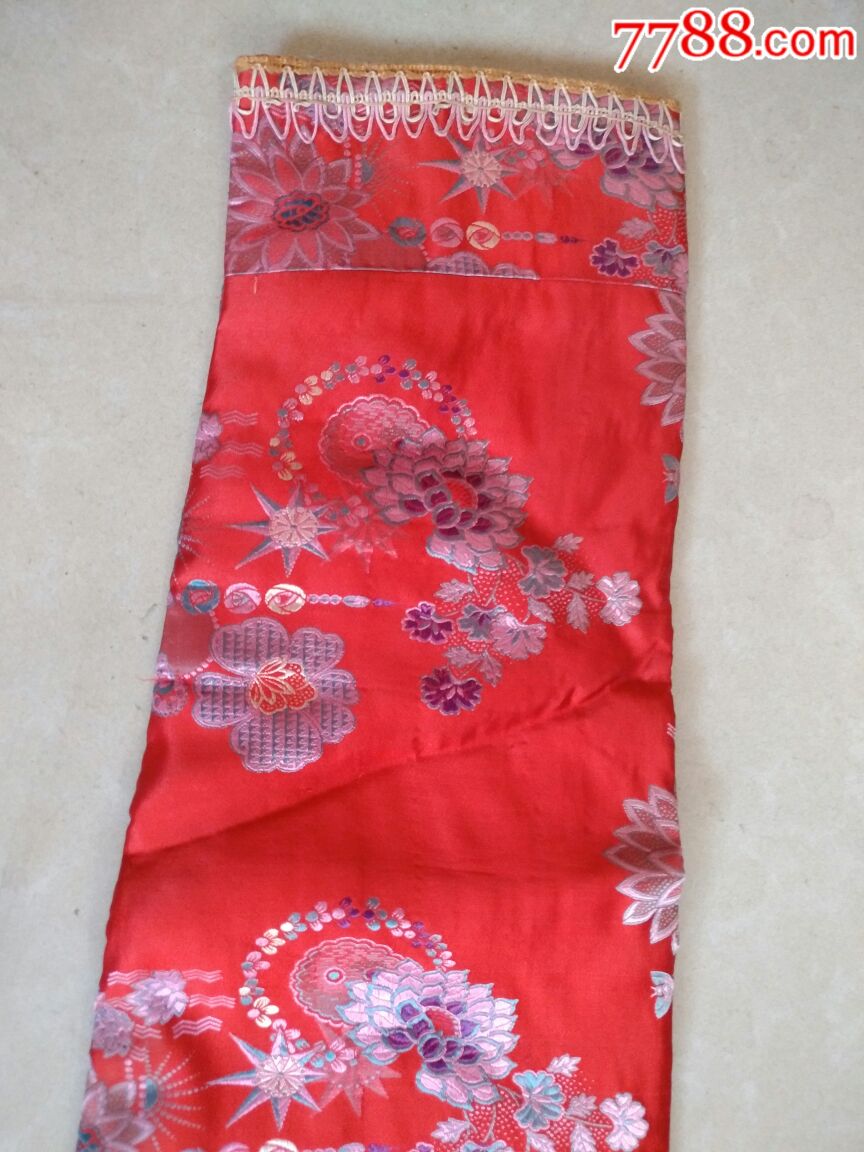 民国提花缎子大襟祆一件