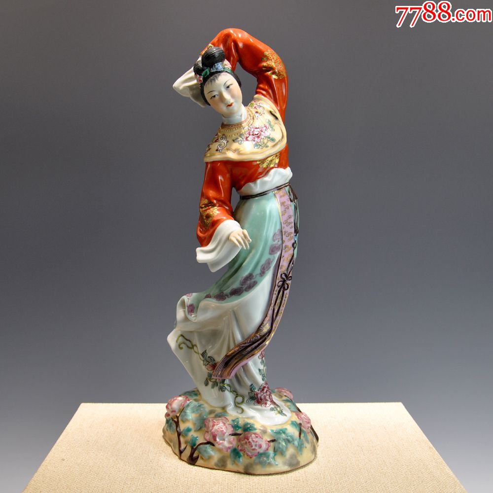 景德镇精品瓷塑牡丹仙子