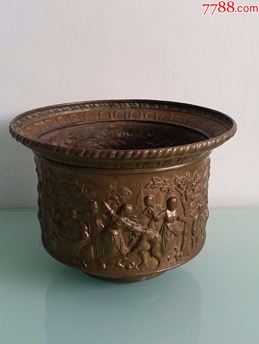 外国铜花盆,法国,19世纪