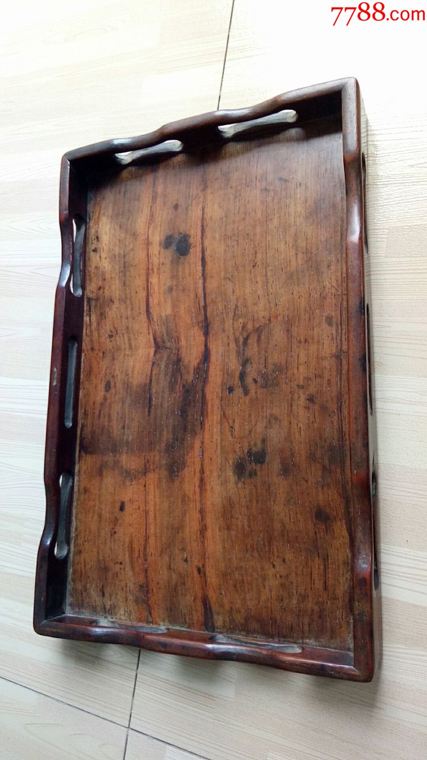 明代老黄花梨【文盘】尺寸33x21cm保老保真