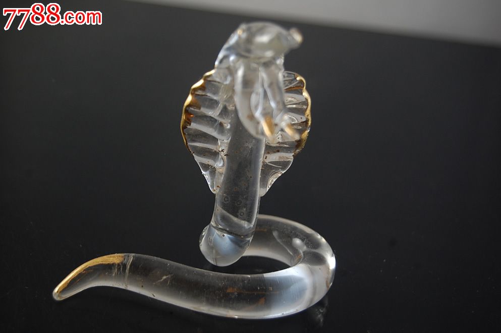 12生肖水晶玻璃工艺品-蛇