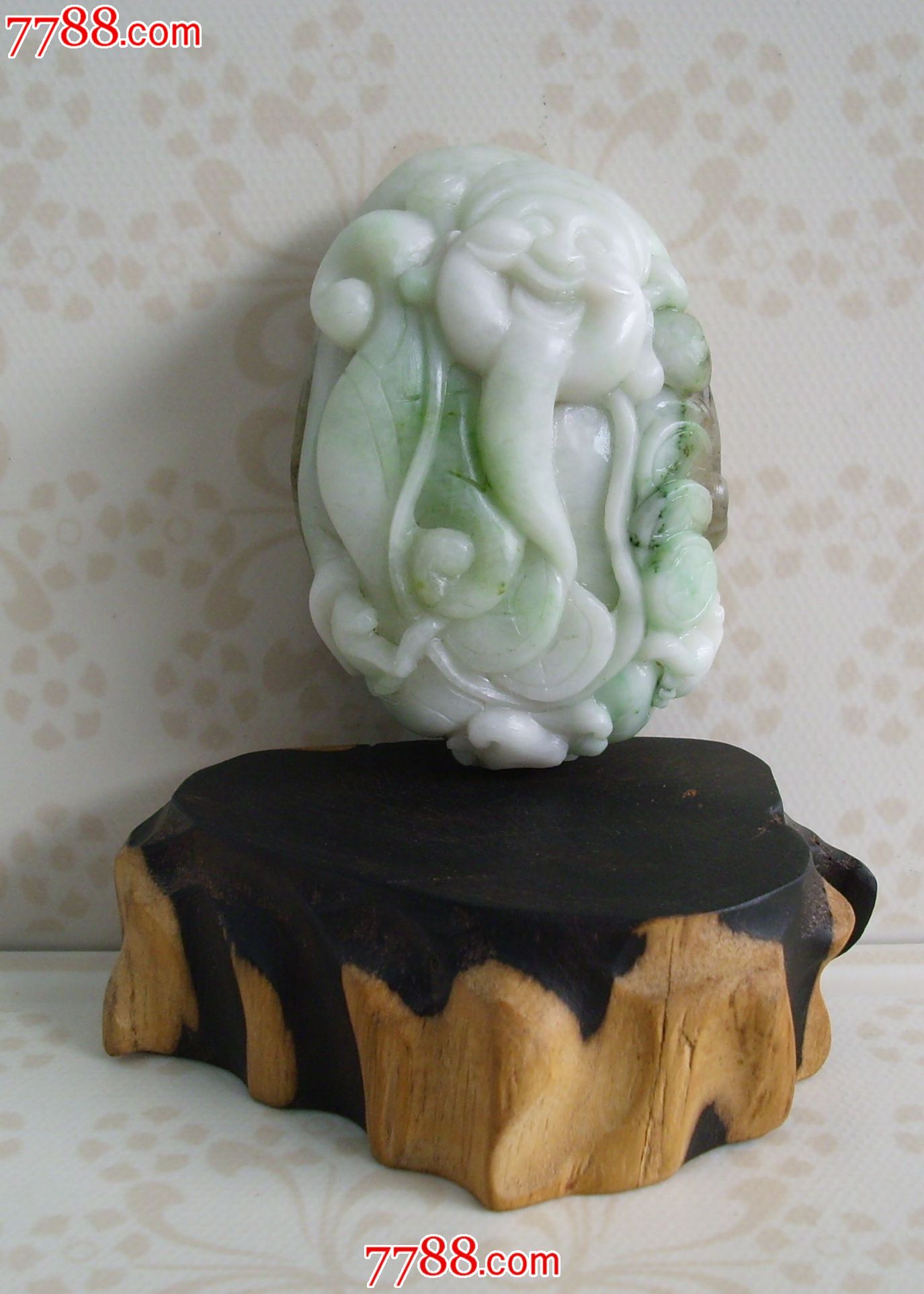 独山玉---手把件:财神爷