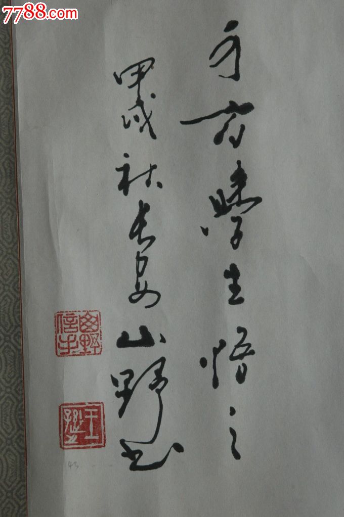 著名巨笔书法家山野·王逊之《大江可方》