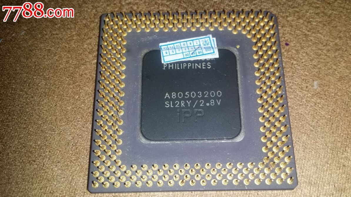 intel古董cpu奔腾mmx产地马来西亚